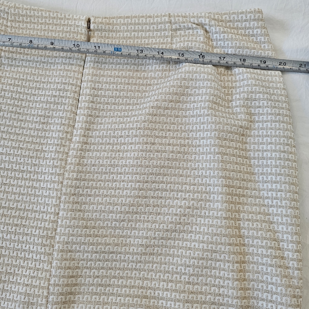 KASPER Women's Gold/Metallic Textured Jacket/ Pencil Skirt Set SZ 14p - Picture 4 of 10